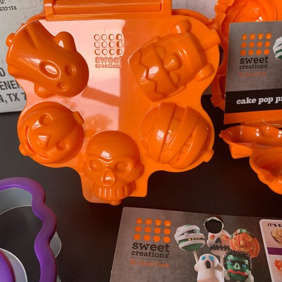 HALLOWEEN - 7pc lot HALLOWEEN TREAT baking tools, cookie cutters, cake pop press - Picture 3 of 8